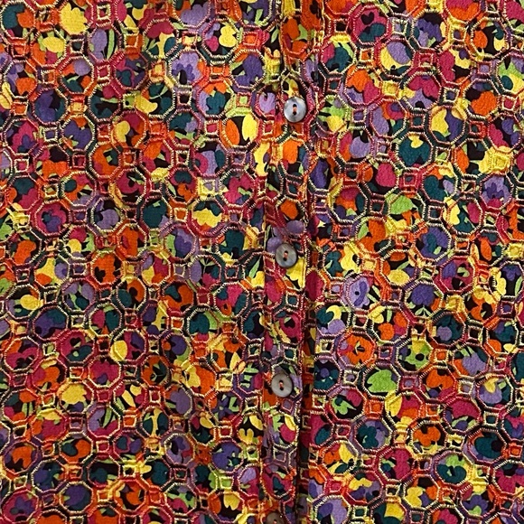 John Mark eyelet multi color tunic - Picture 5 of 5